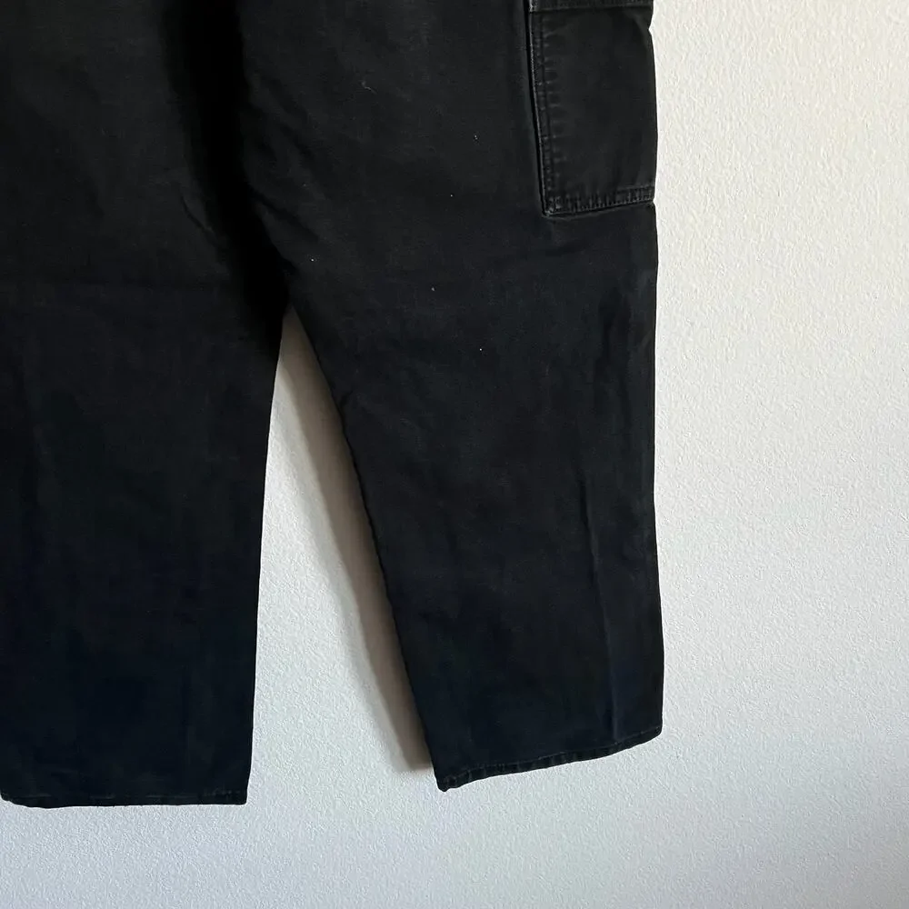 Carhartt B136 BLK black double knee work wear carpenter pants